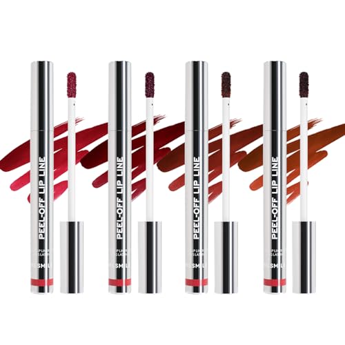 4 PCS Peel Off Lip Liner Set, Lip Liner Stay