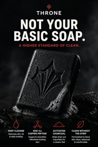 GHK-Cu Charcoal Cleansing Bar | Hyaluronic & Ascorbic Acid - Product Imagery