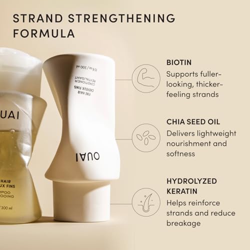 OUAI Fine Shampoo and Conditioner Set (10 Fl Oz) - Product Imagery