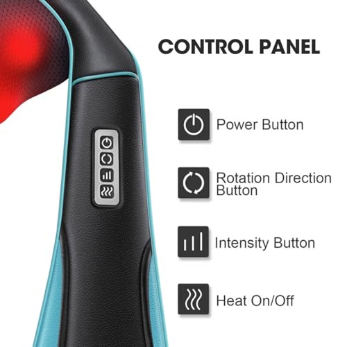 MagicMakers Shiatsu Neck Massager with Heat for Pain Relief Deep - Product Imagery