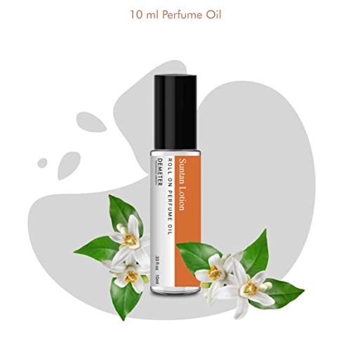 DEMETER Suntan Lotion Perfume Oil Roll on, .33 Oz, Long-Lasting - Product Imagery