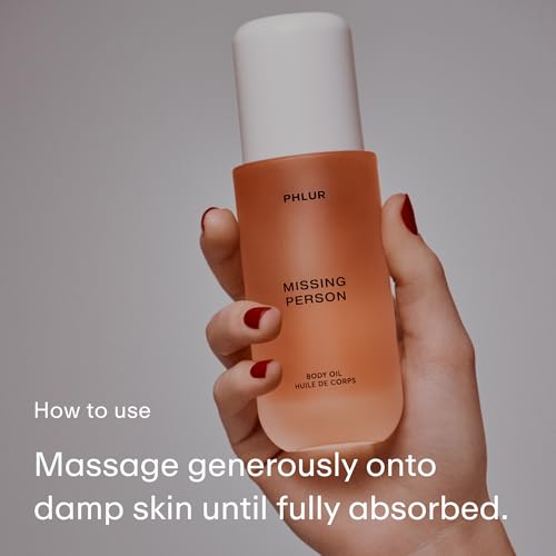 PHLUR Missing Person Body Oil, 4 Oz – Skin Musk Bergamot & - Product Imagery