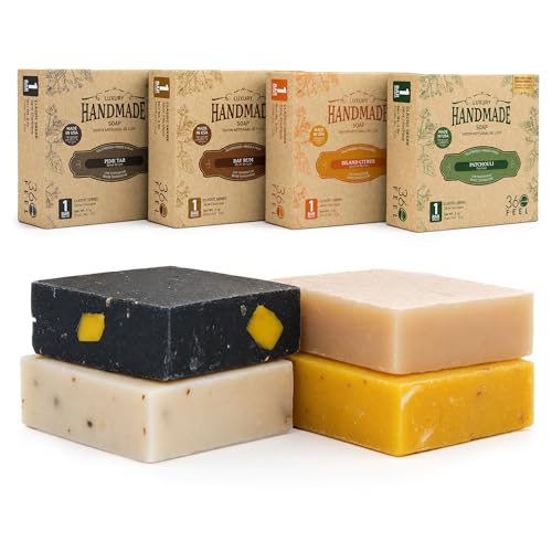 360Feel Mens Bar Soap - Made in the USA - Castile Handmade All - Product Imagery
