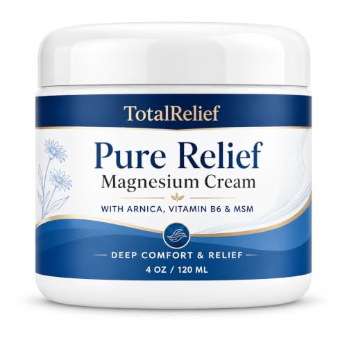 Pure Relief Magnesium Cream Contains Magnesium Msm Arnica - TotalRelief Official Imagery - 1