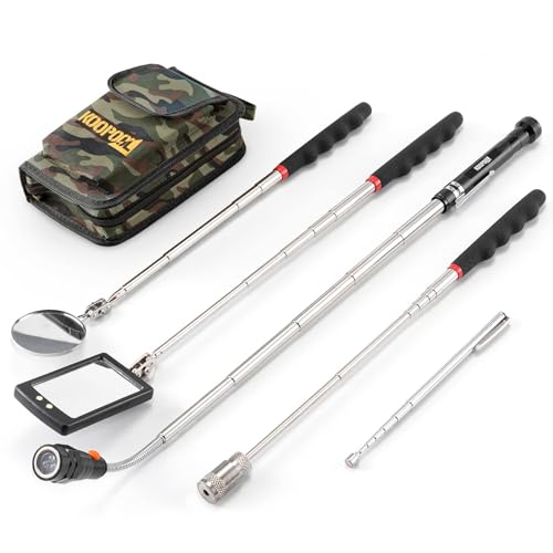 Telescoping Magnetic Pickup Tool Set, Inspection Mirror - Product Imagery