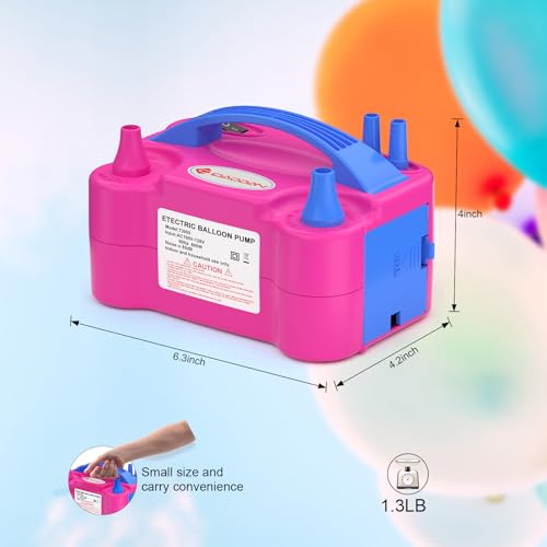 IDAODAN Electric Balloon Pump, Portable Electric Balloon Blower - Product Imagery