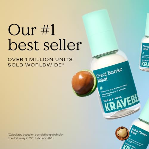 KraveBeauty Great Barrier Relief Face Serum for Dry, Sensitive - Product Imagery