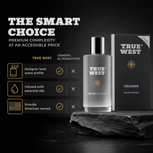 Herban Cowboy Mens Cologne, Rugged Fragrances (1.7 fl oz, True - Product Imagery
