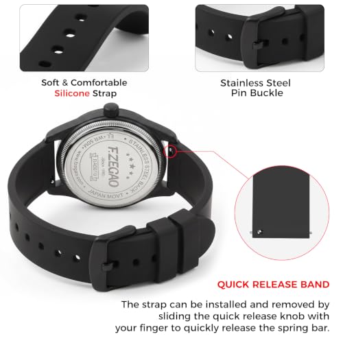 Nurse Watch for Nurse, Waterproof Watch for Swimming 24 Hour - Product Imagery