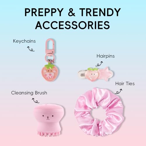 Fruit Skincare Gift Set - 10-in-1 Glow Routine + Cute Accessories - Product Imagery