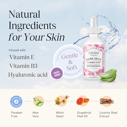 LilyAna Naturals Dark Spot Corrector for Face with Niacinamide, - Product Imagery
