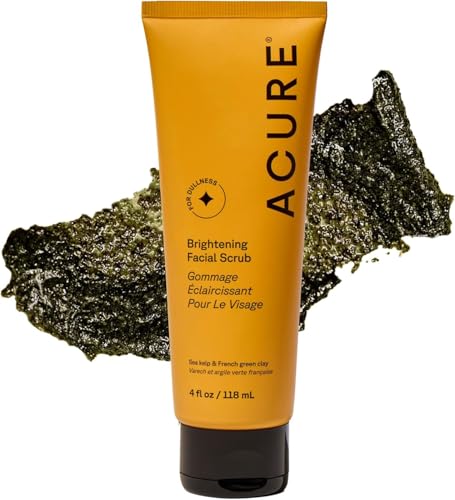 Acure Brightening Facial Scrub - Exfoliating Face Wash 4 fl oz - Acure Official Product View 1