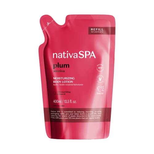 Nativa SPA Plum Refill Pouch Hydrating Body Lotion, 13.5 oz - Product Imagery