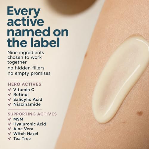 Eva Naturals Skin Clearing Vitamin C Serum, Retinol & Salicylic, - Product Imagery