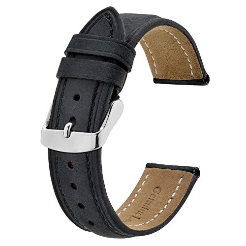BISONSTRAP Watch Strap, Vintage Leather Replacement Bracelet, - Product Imagery