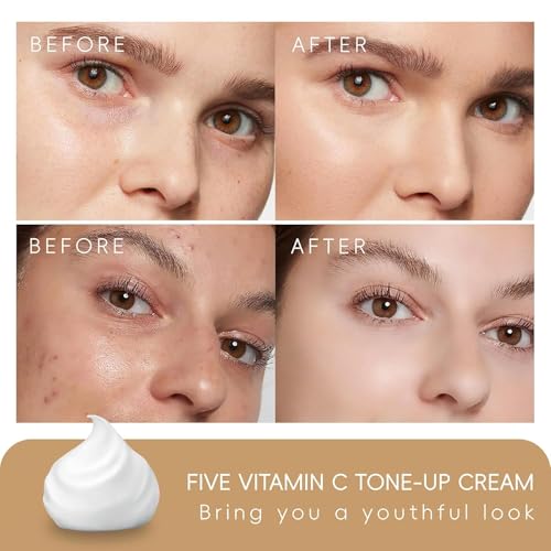 Five Vitamin C Tone-Up Cream, NEW Lightweight Long Lasting - Product Imagery