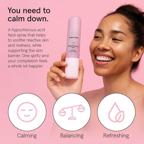 grace & stella Hypochlorous Acid Spray for Face - Body Acne - Product Imagery