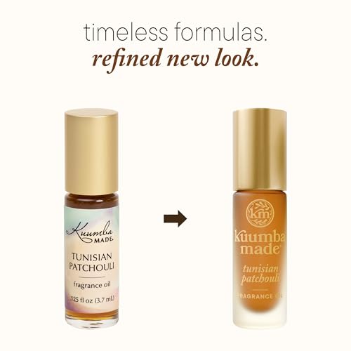 Kuumba Made Tunisian Patchouli Fragrance Oil Roll-On, Vegan, - Product Imagery