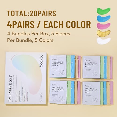 Under Eye Patches for Dark Circles,Eye Mask for Puffy Eyes With - Product Imagery