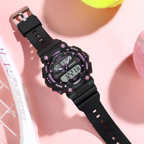 Gosasa Fashion Men's Women's Digital Analog Sports Watch Dual - Product Imagery