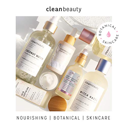 Clean Beauty Hydrating Rose Petal Facial Oil with Rosehip Oil & - Product Imagery