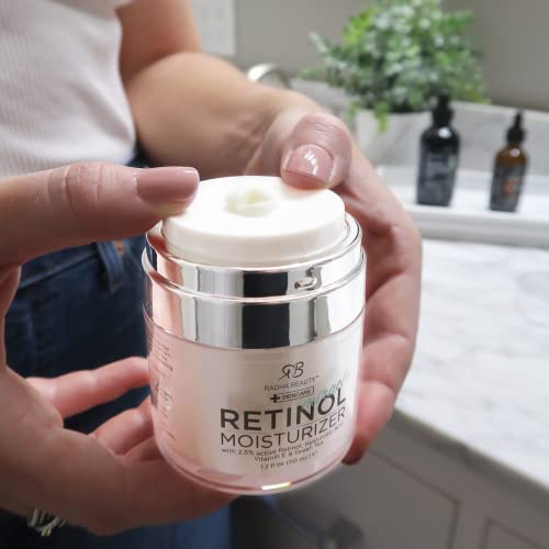 Radha Beauty Moisturizing Miracle Retinol Cream for Face - with - Product Imagery