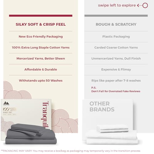 Mayfair Linen 100% Egyptian Cotton Sheets Full Size - Luxury 800 - Product Imagery