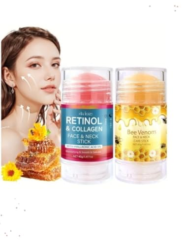 Retinol Collagen Face & Neck Stick and Bee Venom Cream Hydrating - Product Imagery