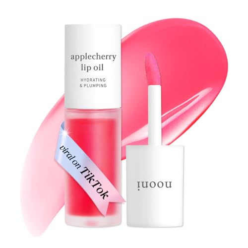 NOONI Korean Lip Oil - Applecherry - Plumping & Hydrating Tinted Lip G - View 1