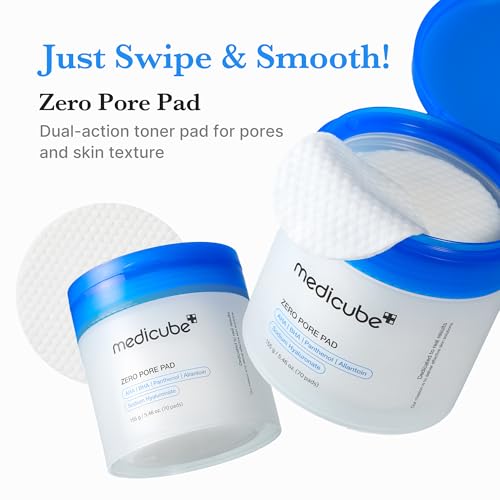 medicube Toner Pads Zero Pore Pad 2.0 for Exfoliation and Pore - Product Imagery