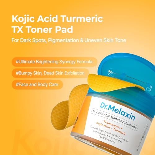 n TX Kojic Acid Turmeric Toner Pads with Tranexamic Acid, - Product Imagery