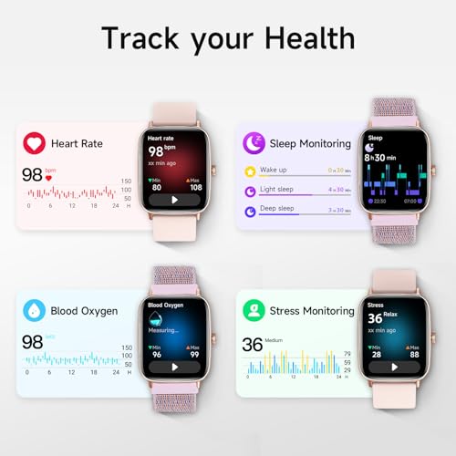 Smart Watch for Women, 1.85" HD Smartwatch (Answer/Make Calls), - Product Imagery