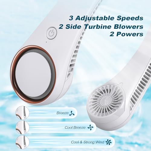 CIVPOWER Neck Fan: Portable Personal Neck Cooling Rechargeable - Product Imagery