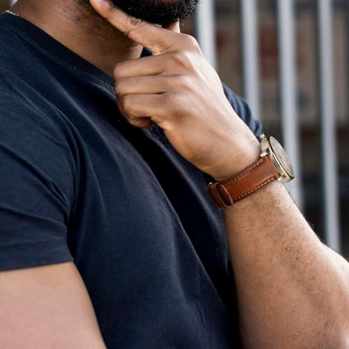 WOCCI Quick Release Watch Band, Distressed Genuine Leather, - Product Imagery