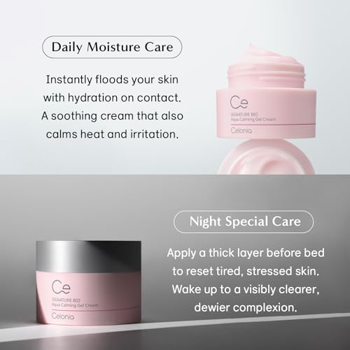 CELONIA Signature Bio Aqua Calming Gel Cream, Lightweight - Product Imagery