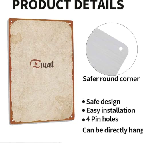 Vintage Retro Twat Print, 8x12 Inch Aluminum Metal Sign, Funny - Product Imagery