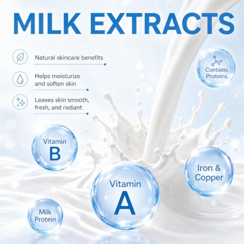Milk Skin Care Set for Kids, 12 IN 1 Moisturizing & Gentle Milk - Product Imagery