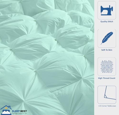 SLEEP-NEST Oversized King Comforter 132x120 Inch Hotel Luxury - Product Imagery