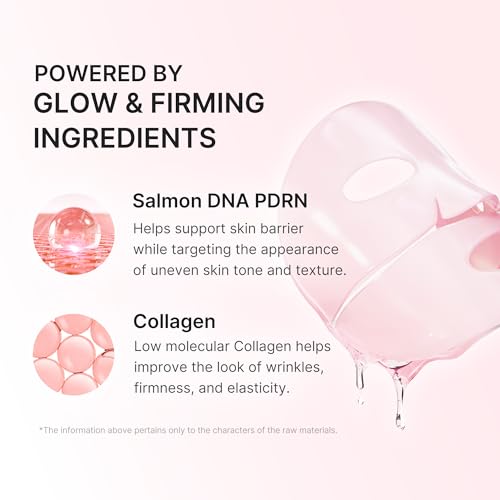 medicube Jelly Gel Mask with Salmon DNA PDRN Pink Collagen, 4EA - Product Imagery