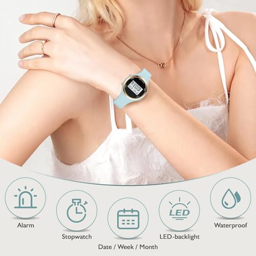 XCZAP Outdoor Sport Watches Alarm Clock Waterproof LED Digital - Product Imagery