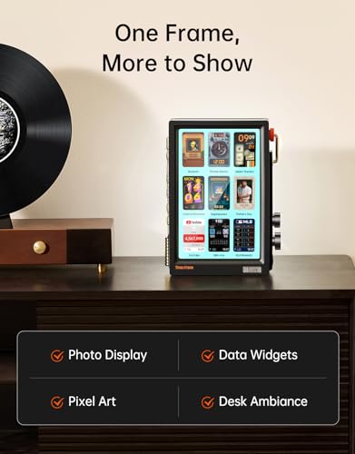 Divoom Times Frame – 10.1" WiFi 6 Digital Picture Frame & Smart - Product Imagery