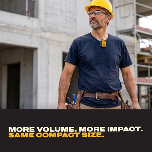 DEWALT Heavy Duty Wearable Bluetooth Speaker Pro Max (New Model) - Product Imagery