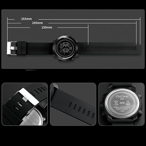 SNE Digital Watch Sports Waterproof Military Back Light Small - Product Imagery