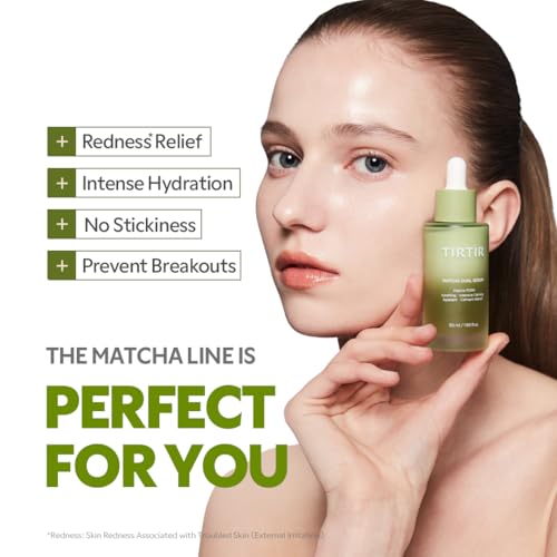 TIRTIR Matcha Dual PDRN Serum | Irritated Red Skin Relief & - Product Imagery