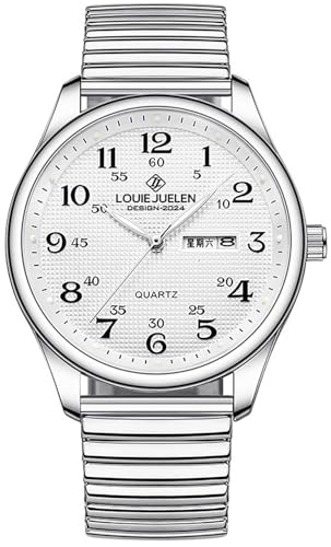 BESTKANG Large Face Easy to Read Stretch Band Watch， Women's - Product Imagery