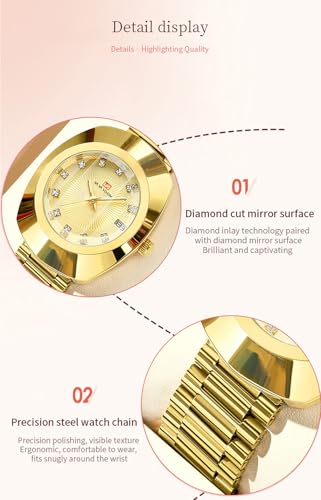BESTKANG Valentines Couple Watches Oval Unisex Style Waterproof - Product Imagery
