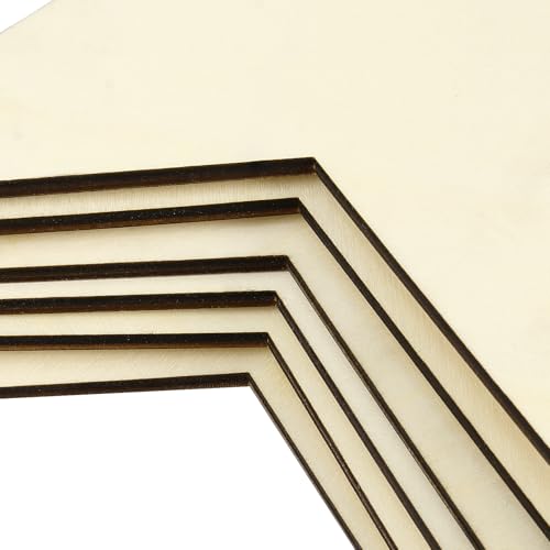 10 Pack 8 Inch Wooden Star Shapes, Large Patriotic Wood Star - Product Imagery