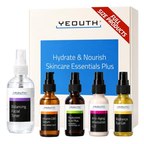 YEOUTH Facial Skin Care Set for Complete Daily Skincare - YEOUTH Official Imagery - 1