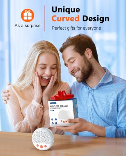 LENRUE Shower Speaker, Bluetooth Waterproof Speaker Wireless, - Product Imagery