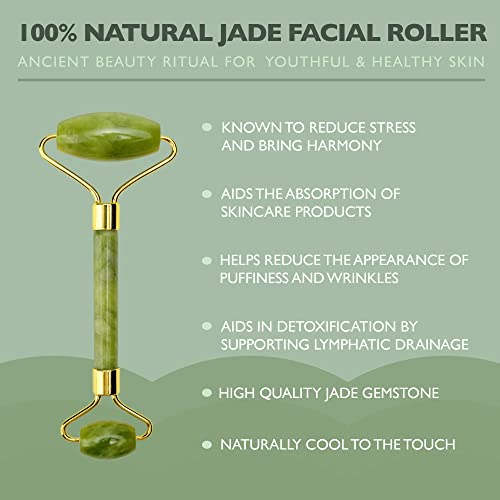 Ice Face Mask + Jade Roller - Beauty Roller Face Neck Massage - Product Imagery